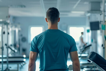 Physical therapy in a rehab center generative AI technology
