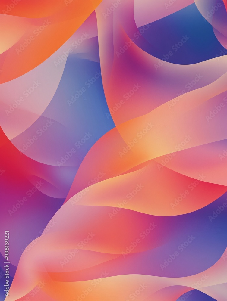 Poster abstract colorful wave pattern design