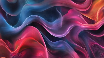 Obraz premium Colorful abstract swirling fabric texture