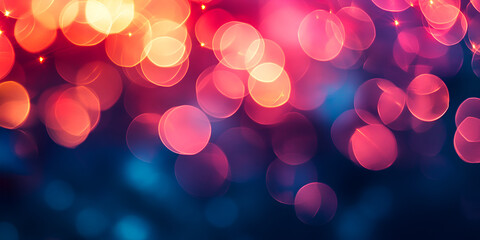 Abstract Bokeh Lights Background