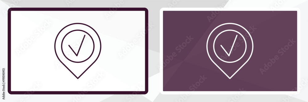 Aufkleber check in outline icon. linear vector from hotel concept. thin line white and black check in icon iso