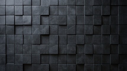 Abstract Black Cubes Texture