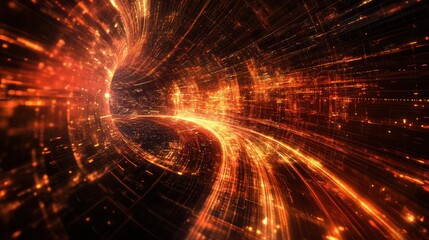 Obraz premium Digital background. Can be used in the description of network abilities, technological processes, digital storages, science, education, etc.