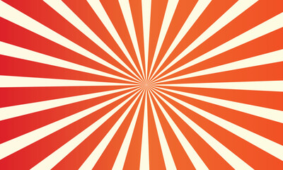 red sunburst background pop art