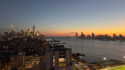 Nice view to the river where Liberty statue stands