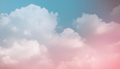 soft cloud and sky with pastel gradient color and grunge texture, nature abstract background