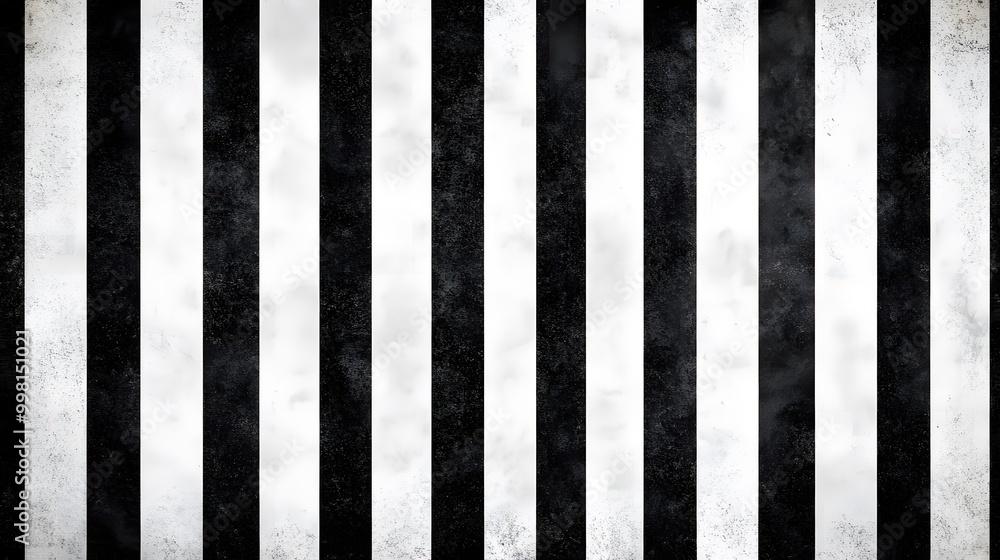 Poster a textured background featuring alternating black and white vertical stripes, creating a minimalist 