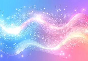 Obraz premium Abstract Glowing Waves with Colorful Lights