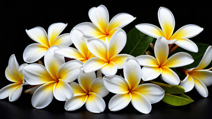 Naklejka premium white frangipani flower
