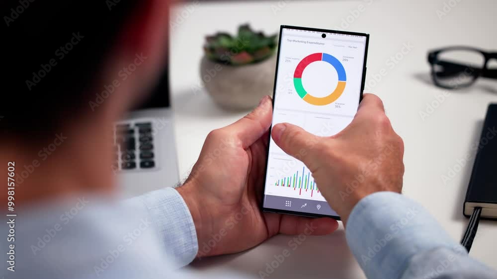 Poster business data analytics dashboard