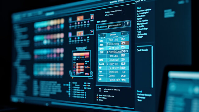 A computer screen displaying a database of paint samples, with a highlighted match based on the analysis of a paint chip from a crime scene