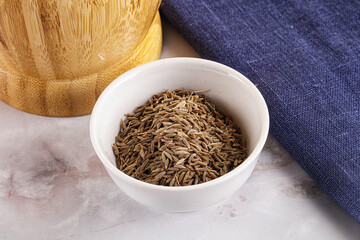 Zeera seeds in the bowl