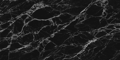 Textured of the black marble background. Gold and white patterned natural of dark gray marble texture.