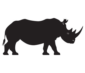 Rhino cartoon coloring page, Outline rhino, Silhouette line art rhino