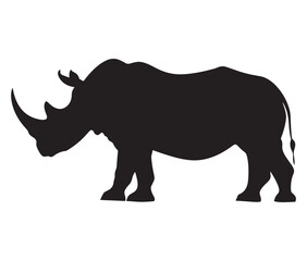 Rhino cartoon coloring page, Outline rhino, Silhouette line art rhino