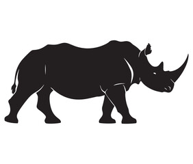Rhino cartoon coloring page, Outline rhino, Silhouette line art rhino