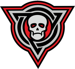 triangle-skull military chevron