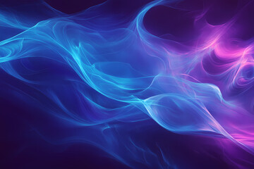 Fototapeta premium Dynamic Electric Blue and Purple Techno Waves Background