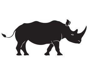 Rhino cartoon coloring page, Outline rhino, Silhouette line art rhino
