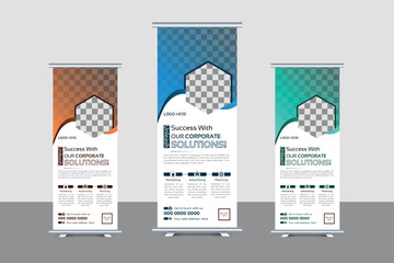 Corporate Rollup banner presentation design