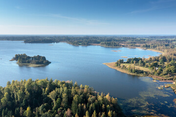 Inesis lake in Vidzeme, Latvia.