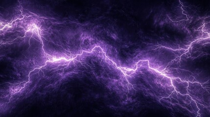 Naklejka premium Purple Lightning Storm