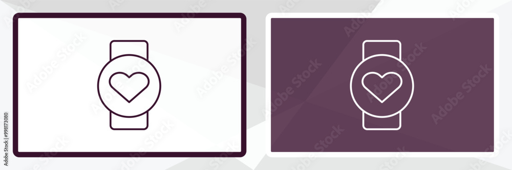 Poster pulsometer outline icon. linear vector from gym concept. thin line white and black pulsometer icon i