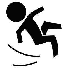 ピクトグラム「転ける人」