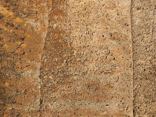 Texture layers of earth. The curb erosion from storms. To indicate the layers of soil and rock.