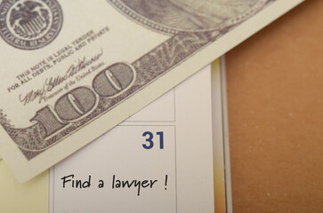 Financial difficulties and the need for legal assistance to FIND A LAWYER . This could imply that...