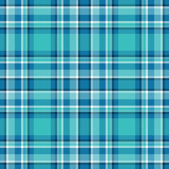 Plaid seamless pattern. Check fabric texture. Vector textile print.