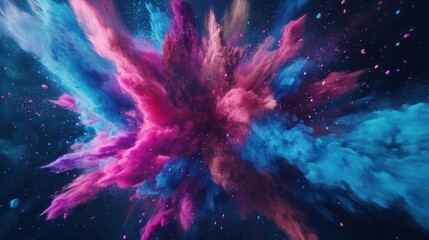 Abstract Explosion of Colors
