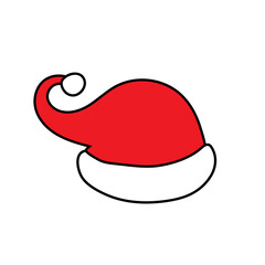 Fototapeta premium Santa hat icon vector. Christmas illustration sign. new Year symbol.