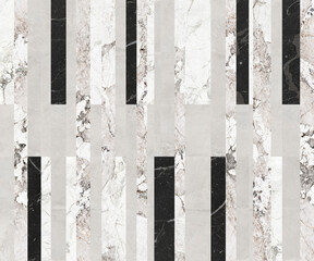 Mosaic background mixed of several natural stones or marble in a geometric shape.