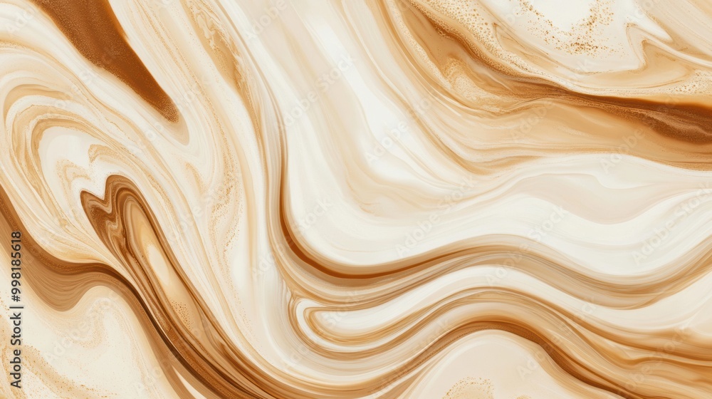 Poster the captivating swirl of coffee and cream forms a unique and beautiful marbled design that captivate