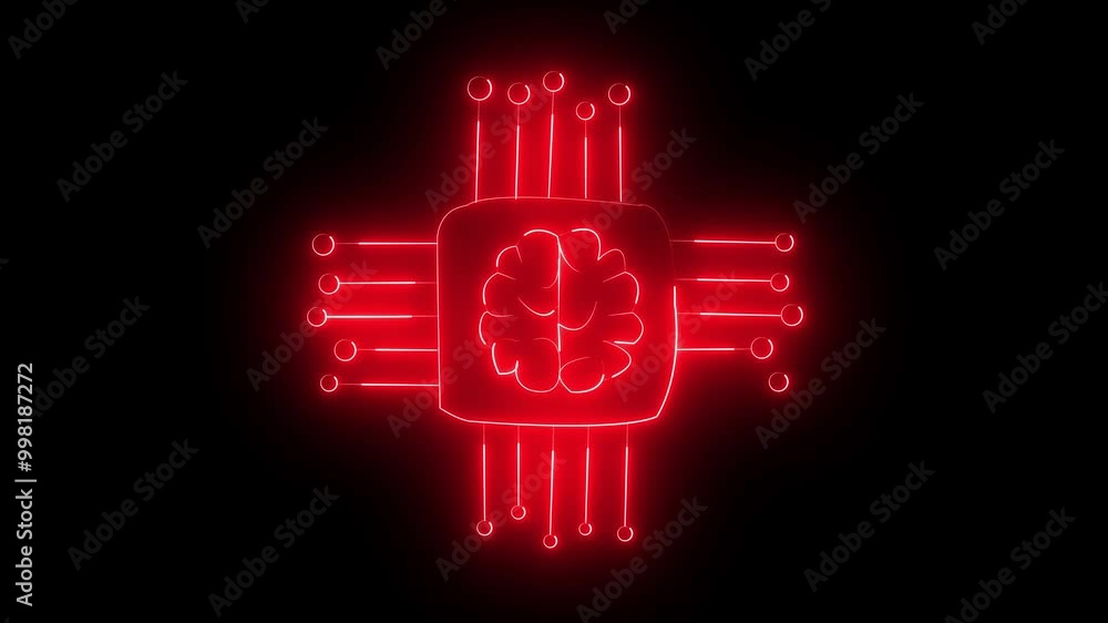 Poster animated circuit board technology background, pcb with free copy space for text or logo. alpha chann