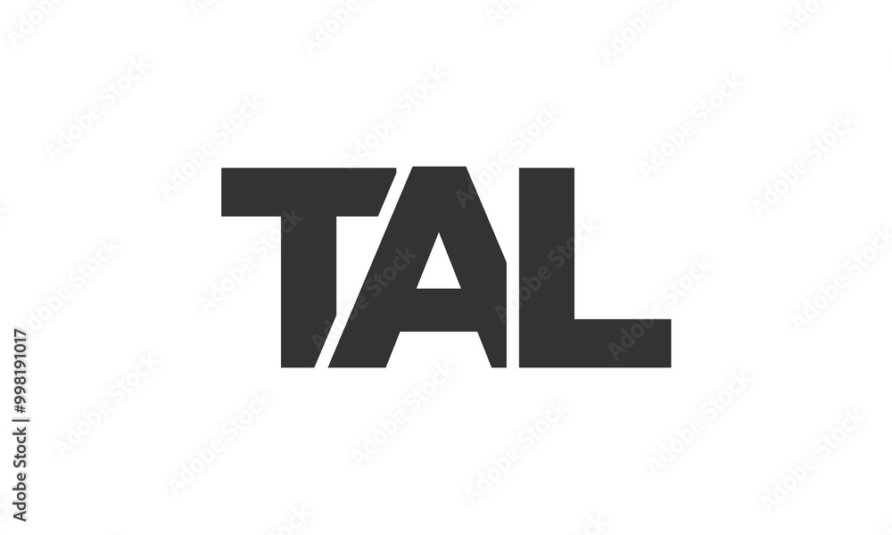 Poster tal logo design template with strong and modern bold text. initial based vector logotype featuring s