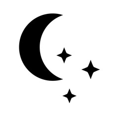 Fototapeta premium moon and star icon