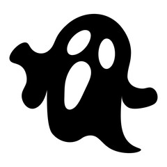 Cute ghost boo halloween silhouette 