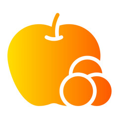 fruit gradient icon