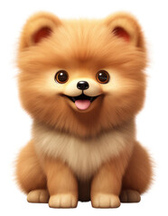 Obraz premium PNG Pomeranian mammal animal pet.