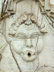 Obraz premium Old stone water fountain detail classic beauty.