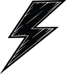 set lightning bolt thunderbolt flat style eps