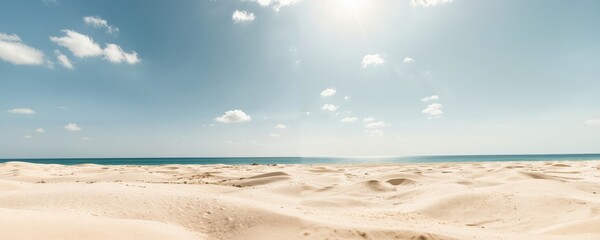 sand beach in the summer on a low angle