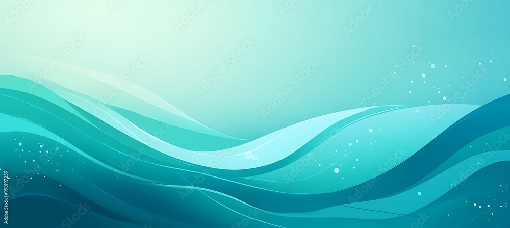 Poster a smooth, gradient background transitioning from teal to navy with a large area for text