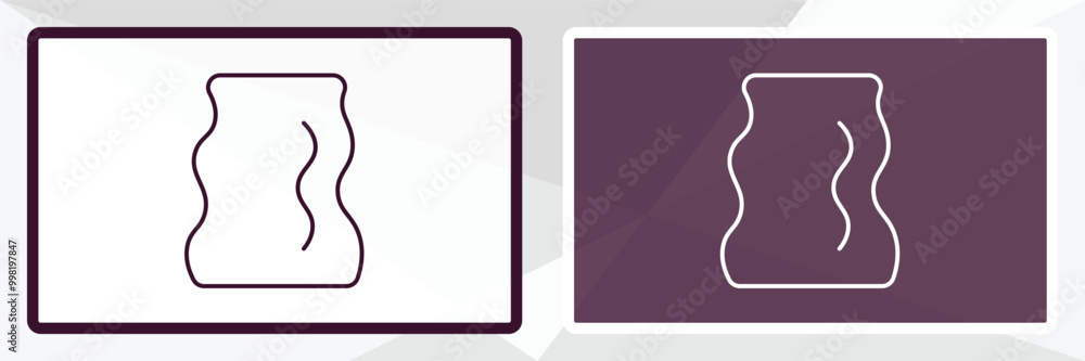 Poster rag outline icon. linear vector from fashion concept. thin line white and black rag icon isolated on