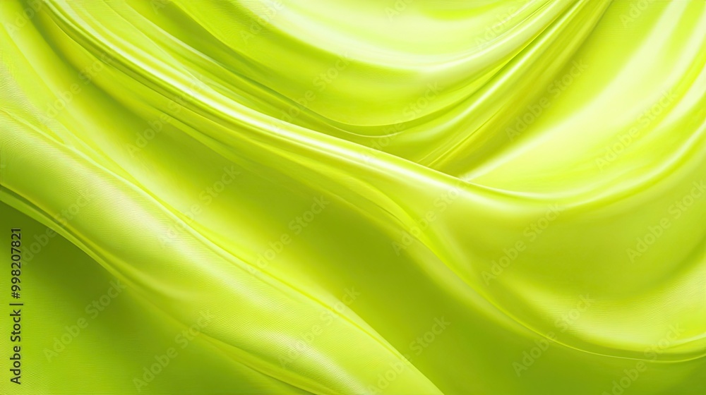 Poster A bright lime green background with smooth shading, perfect for adding vibrancy and freshness to your design.