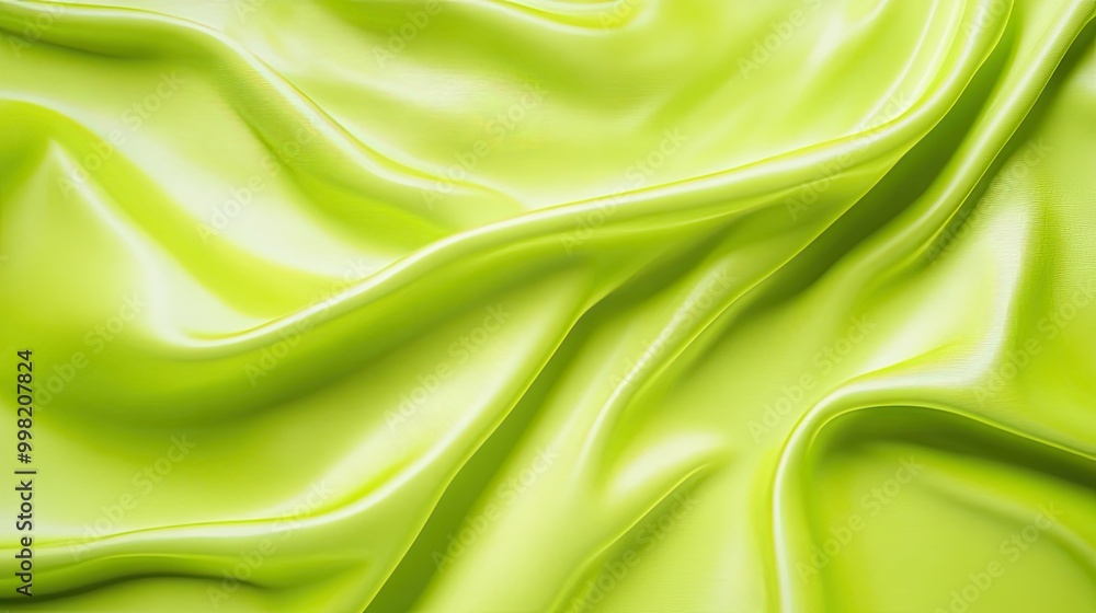 Poster A bright lime green background with smooth shading, perfect for adding vibrancy and freshness to your design.
