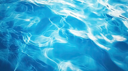 Obraz premium A bright sea blue background with a smooth texture, ideal for adding a touch of freshness and clarity to your design.