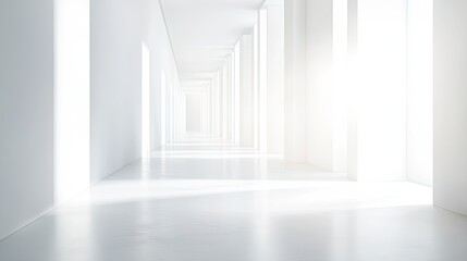 Obraz premium A bright white background with soft lighting, perfect for creating a modern, professional look.